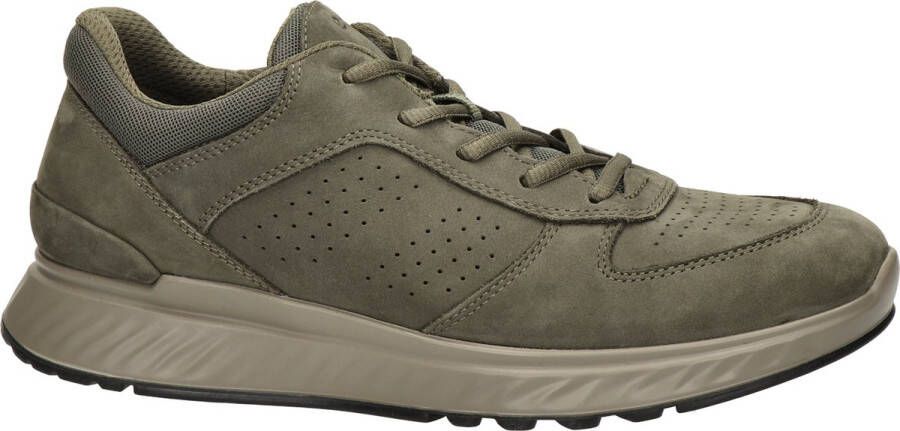 ECCO Exostride M Sneakers groen Nubuck Heren