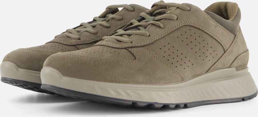 ECCO Exostride M Sneakers groen Nubuck Heren