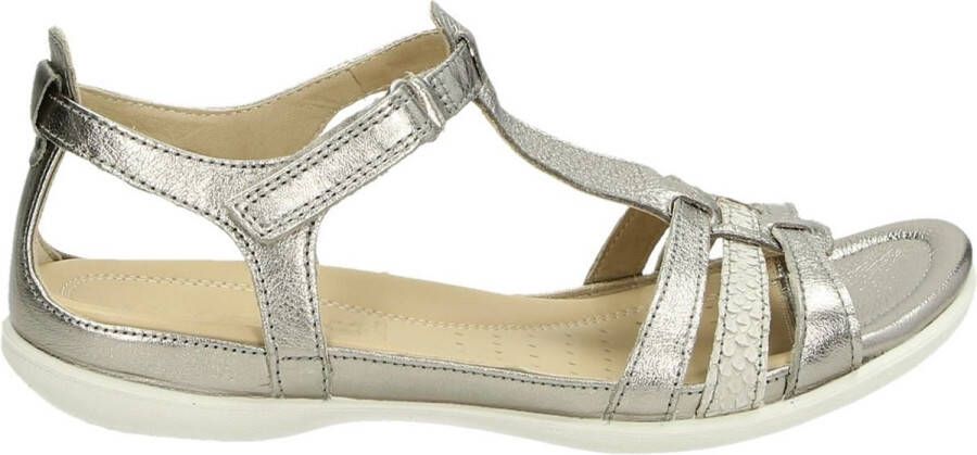 Ecco Sandalen Flash zomerschoen sandaal klittenbandschoen in metallic-look - Foto 2