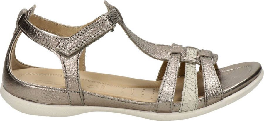 Ecco Sandalen Flash zomerschoen sandaal klittenbandschoen in metallic-look - Foto 3