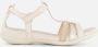 Ecco Sandalen Flash zomerschoen sandaal klittenbandschoen in metallic-look - Thumbnail 1