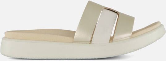 ECCO Flowt Slippers wit Leer Dames