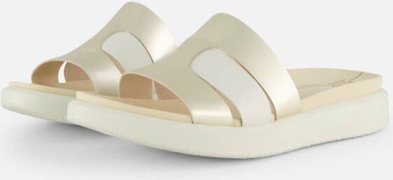 ECCO Flowt Slippers wit Leer Dames