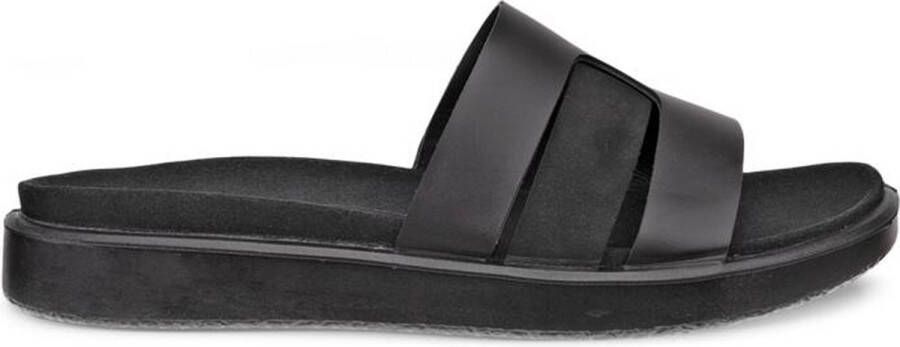 ECCO Flowt Slippers zwart Leer Dames