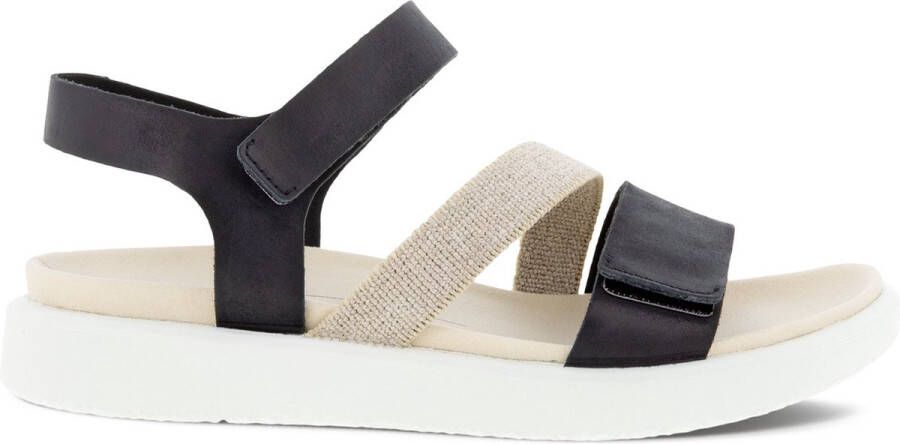 Ecco Plateausandalen FLOWT W zomer schoen klittenbandschoen vakantie sandaal sandalette met plateau