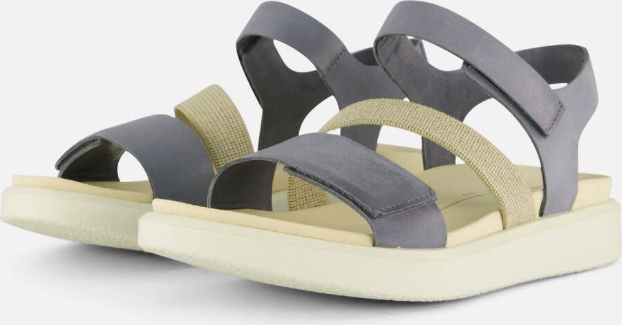ECCO Flowt W Sandalen blauw Leer Dames