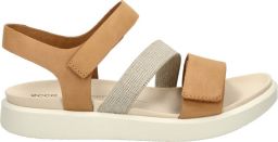 Ecco Plateausandalen FLOWT W zomerschoen klittenbandschoen vakantie sandaal sandalette met plateau