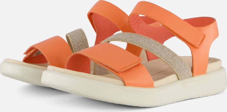 ECCO Flowt W Sandalen oranje Leer Dames
