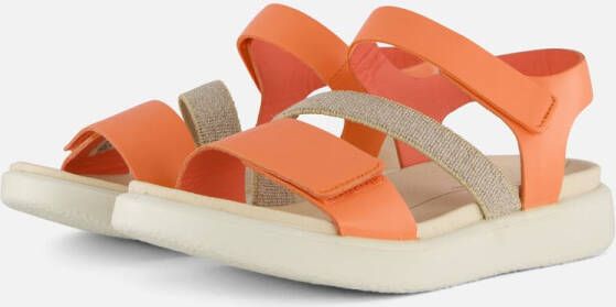ECCO Flowt W Strap Sandalen oranje Leer Dames