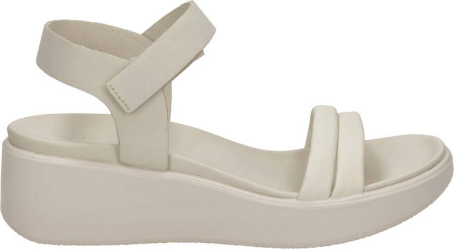 ECCO Flowt Wedge LX sandalen met sleehak beige Dames Leer