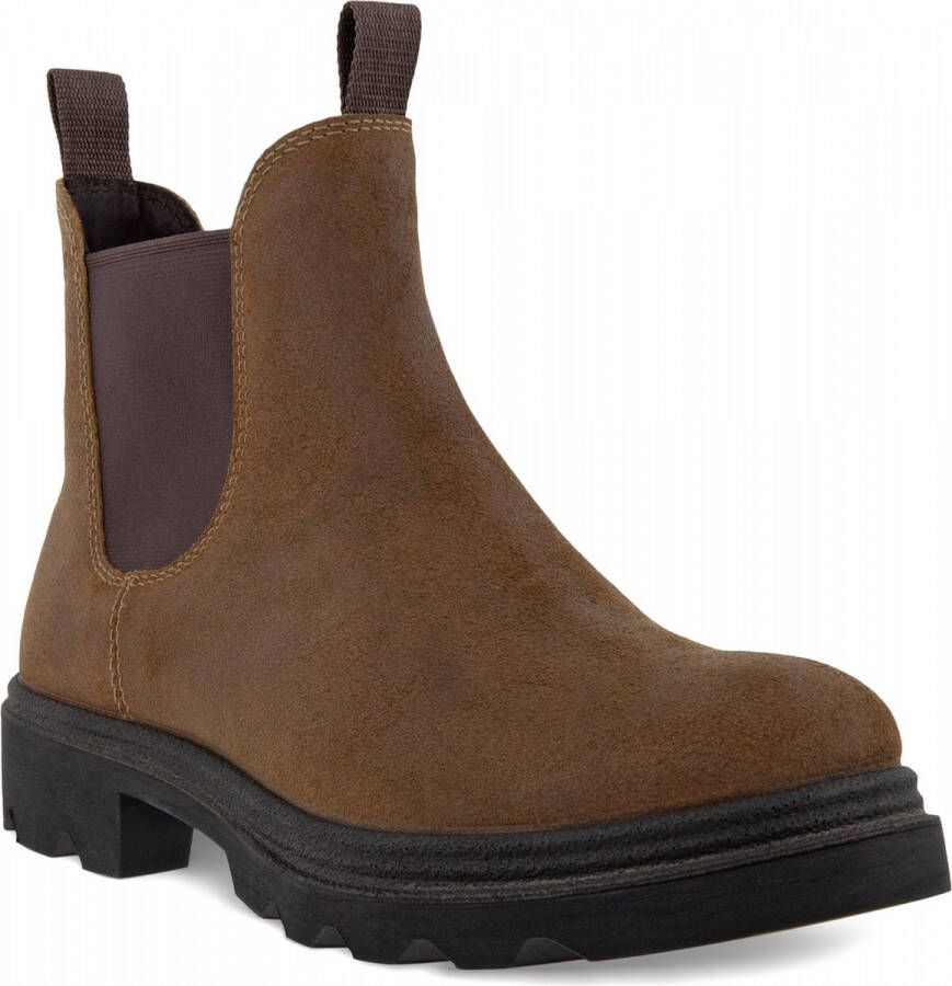 ECCO Women's Grainer Leather Cow Oil Nubuck Hoge schoenen bruin