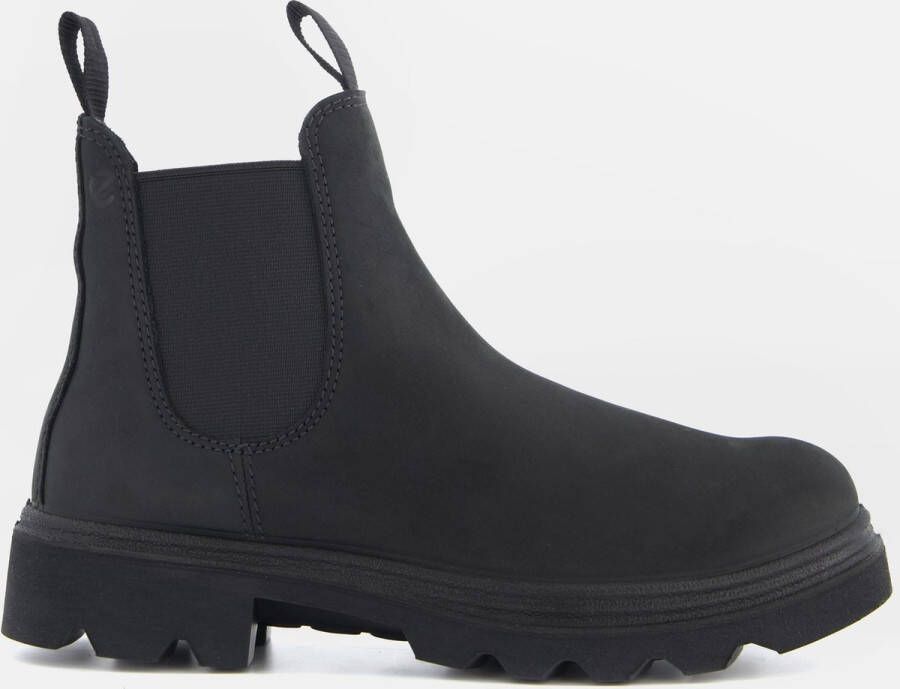 ECCO Women's Grainer Leather Cow Oil Nubuck Hoge schoenen grijs zwart