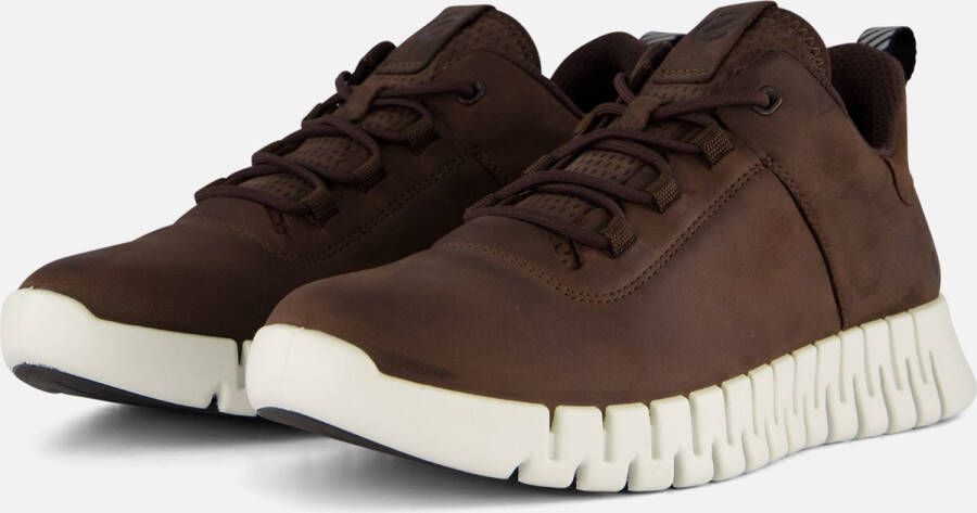 Ecco Gruuv M nubuck sneakers bruin - Foto 3
