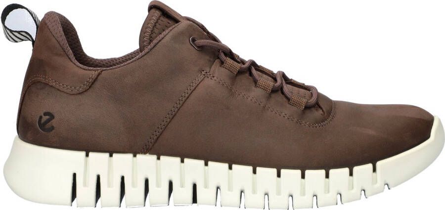 Ecco Gruuv M nubuck sneakers bruin - Foto 2