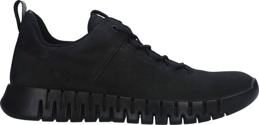 Ecco Gruuv M nubuck sneakers zwart