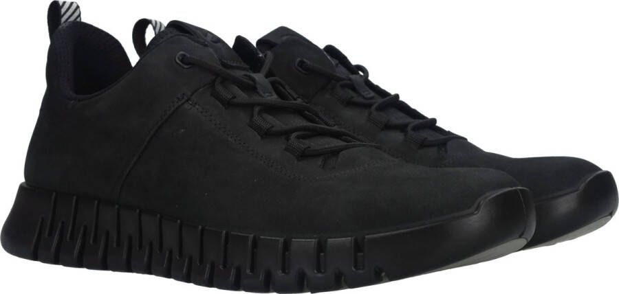 Ecco Gruuv M nubuck sneakers zwart