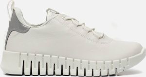 ECCO Gruuv W Sneakers wit Imitatieleer Dames