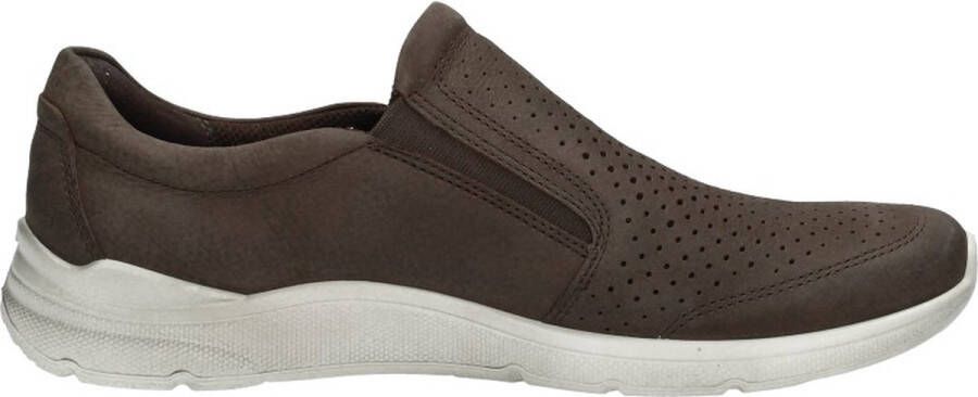 Ecco Instappers Irving slip-on sneaker lage schoen vrijetijdsslippers met stretchinzetten