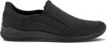 Ecco Instappers Irving black Flutter met stretchinzet aan beide kanten - Zwart