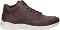 Ecco Sneakers IRVING MID-CUT Winterlaarzen high top sneakers enkellaars met gewatteerde schachtrand - Donkerbruin
