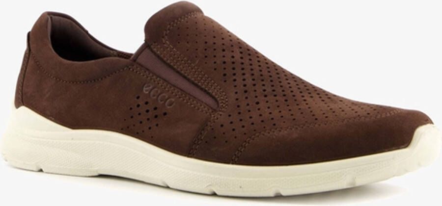 Ecco Instappers Irving slip-on sneaker lage schoen vrijetijdsslippers met stretchinzetten