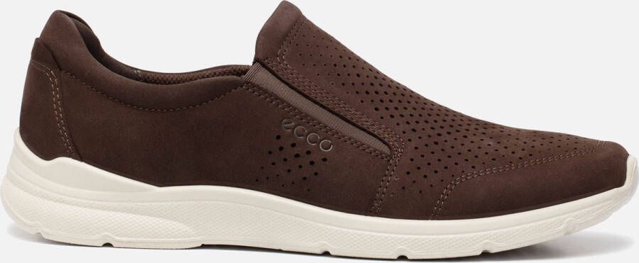 Ecco Instappers Irving slip-on sneaker lage schoen vrijetijdsslippers met stretchinzetten