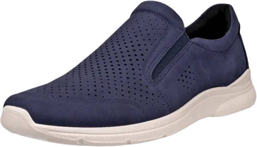 Ecco Instappers Irving slip-on sneaker lage schoen vrijetijdsslippers met stretchinzetten