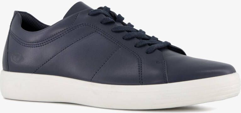 ECCO leren heren sneakers donkerblauw Uitneembare zool
