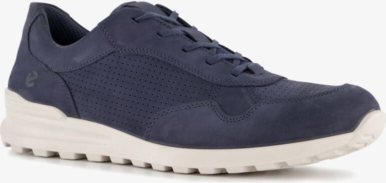 ECCO leren heren sneakers donkerblauw Uitneembare zool