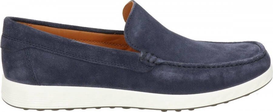 ECCO Instappers Blauw Suede 321003 Heren Suède
