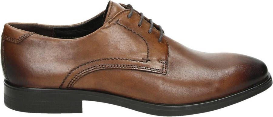 Ecco Veterschoenen Melbourne Amber in used-look vrijetijdsschoen lage schoen veterschoen
