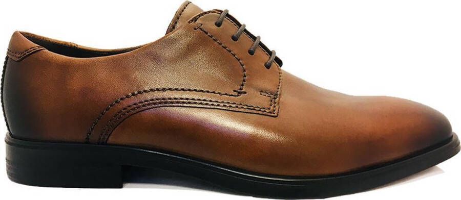 Ecco Veterschoenen Melbourne Amber in used-look vrijetijdsschoen lage schoen veterschoen