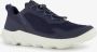 ECCO MX leren heren veterschoenen blauw Uitneembare zool - Thumbnail 1