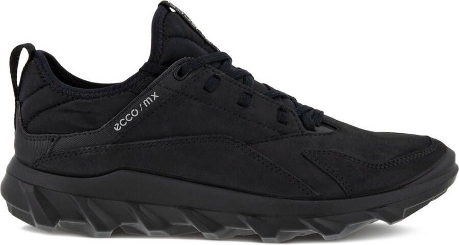 ECCO MX W Dames nubuck sneaker Zwart Size: 40 (UK 6.5-7)