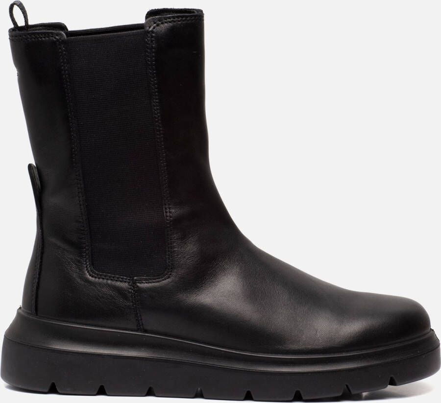 Ecco Nouvelle Black Dress leren chelsea boots zwart