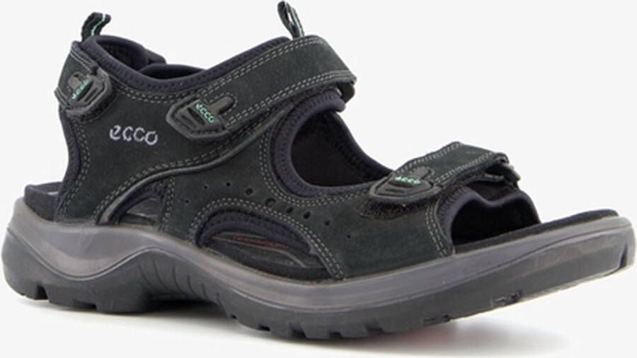 ECCO Offroad leren dames sandalen Zwart Echt leer