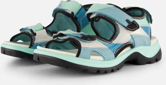ECCO Offroad Sandalen blauw Nubuck Dames
