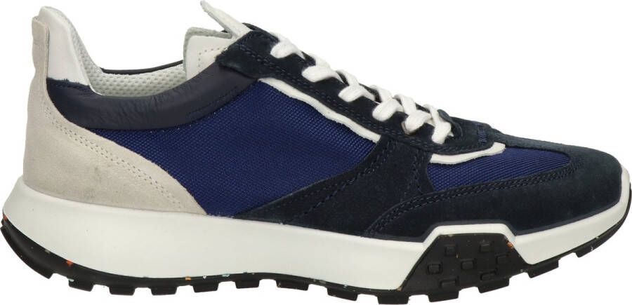 ECCO Retro heren sneaker Blauw wit