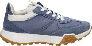 ECCO Sneakers Blauw Leer 101269 Dames Leer
