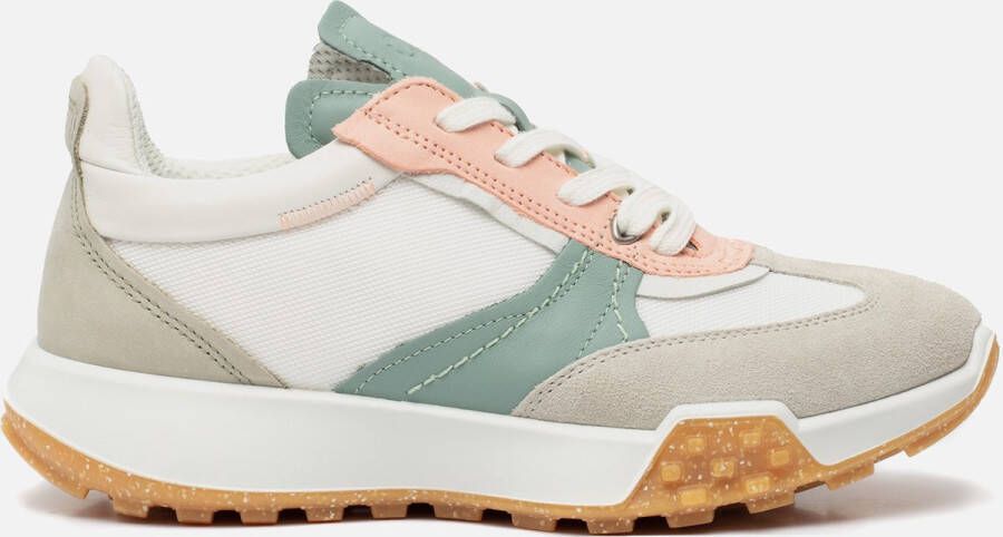 ECCO Retro Sneakers wit Leer Dames