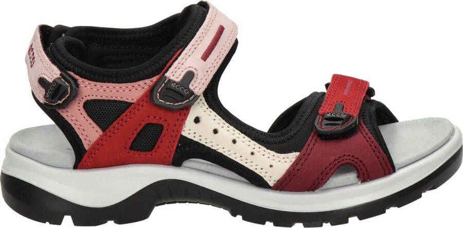 ECCO 822083 60406 rood-roze klit sandaal - Foto 5