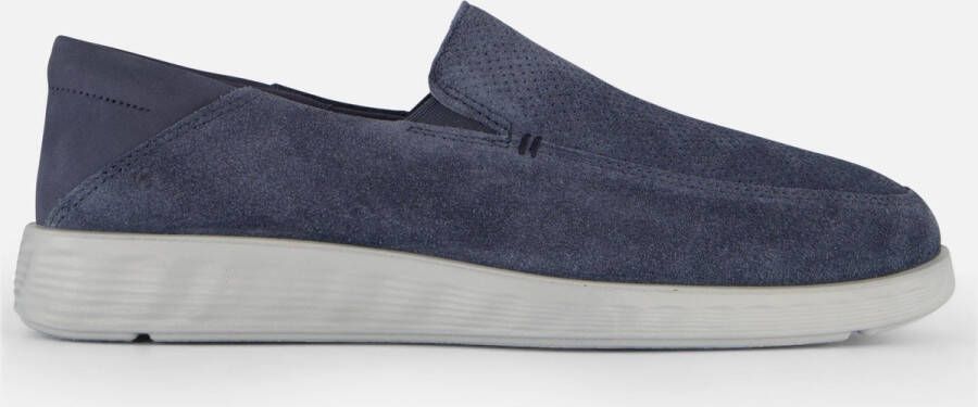 ECCO S Li Hybrid Instappers blauw Suede