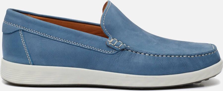 ECCO S Lite Moc M Instappers blauw Nubuck