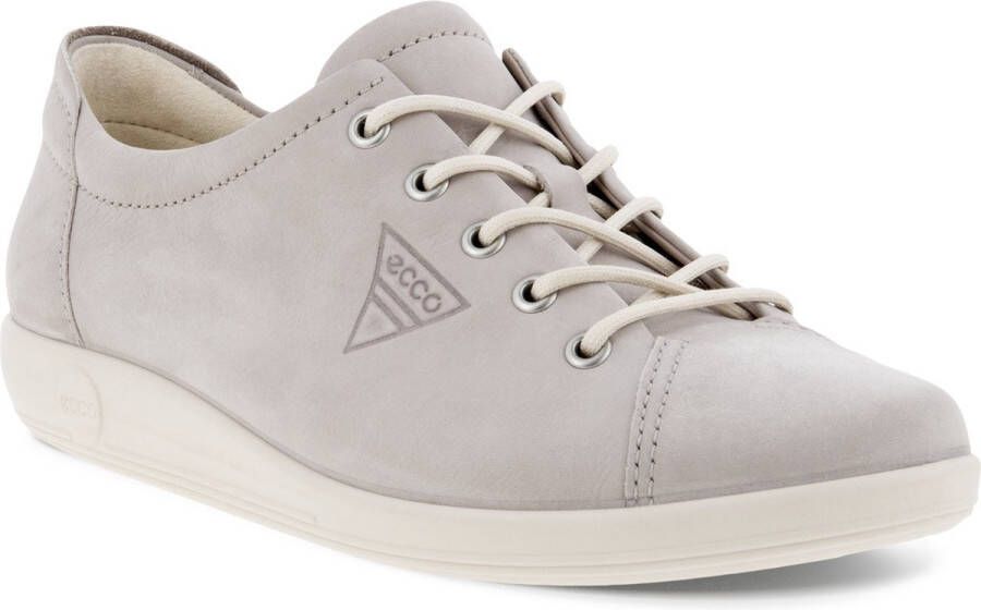 Ecco Veterschoenen Soft 2.0 vrijetijdsschoen lage schoen veterschoen met subtiele logo-opdruk