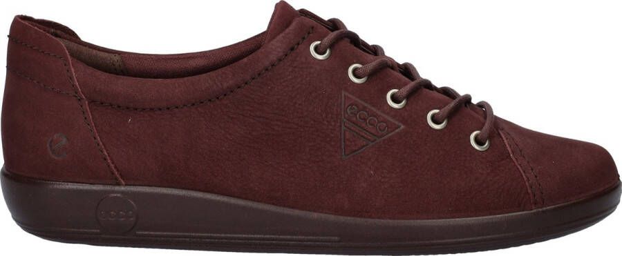 ECCO Soft 2.0 Classic leren dames sneakers rood Uitneembare zool