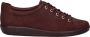 ECCO Soft 2.0 Classic leren dames sneakers rood Uitneembare zool - Thumbnail 1