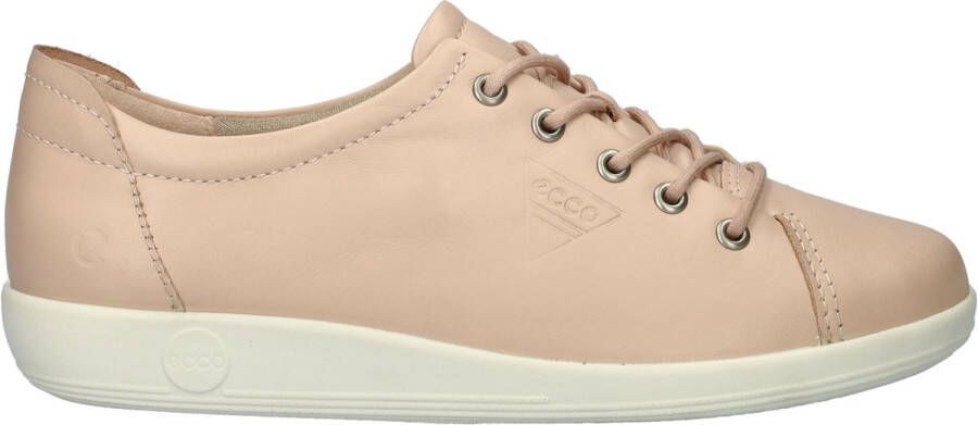 Ecco Veterschoenen Soft 2.0 vrijetijdsschoen lage schoen veterschoen met subtiele logo-opdruk