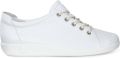 Ecco Sneakers SOFT 2.0 vrijetijdsschoen lage schoen veterschoen met retro-silhouet - Wit
