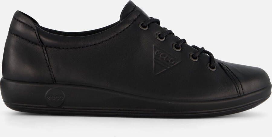 Ecco Veterschoenen Soft 2.0 vrijetijdsschoen lage schoen veterschoen met subtiele logo-opdruk