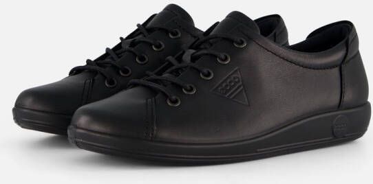 Ecco Veterschoenen Soft 2.0 vrijetijdsschoen lage schoen veterschoen met subtiele logo-opdruk